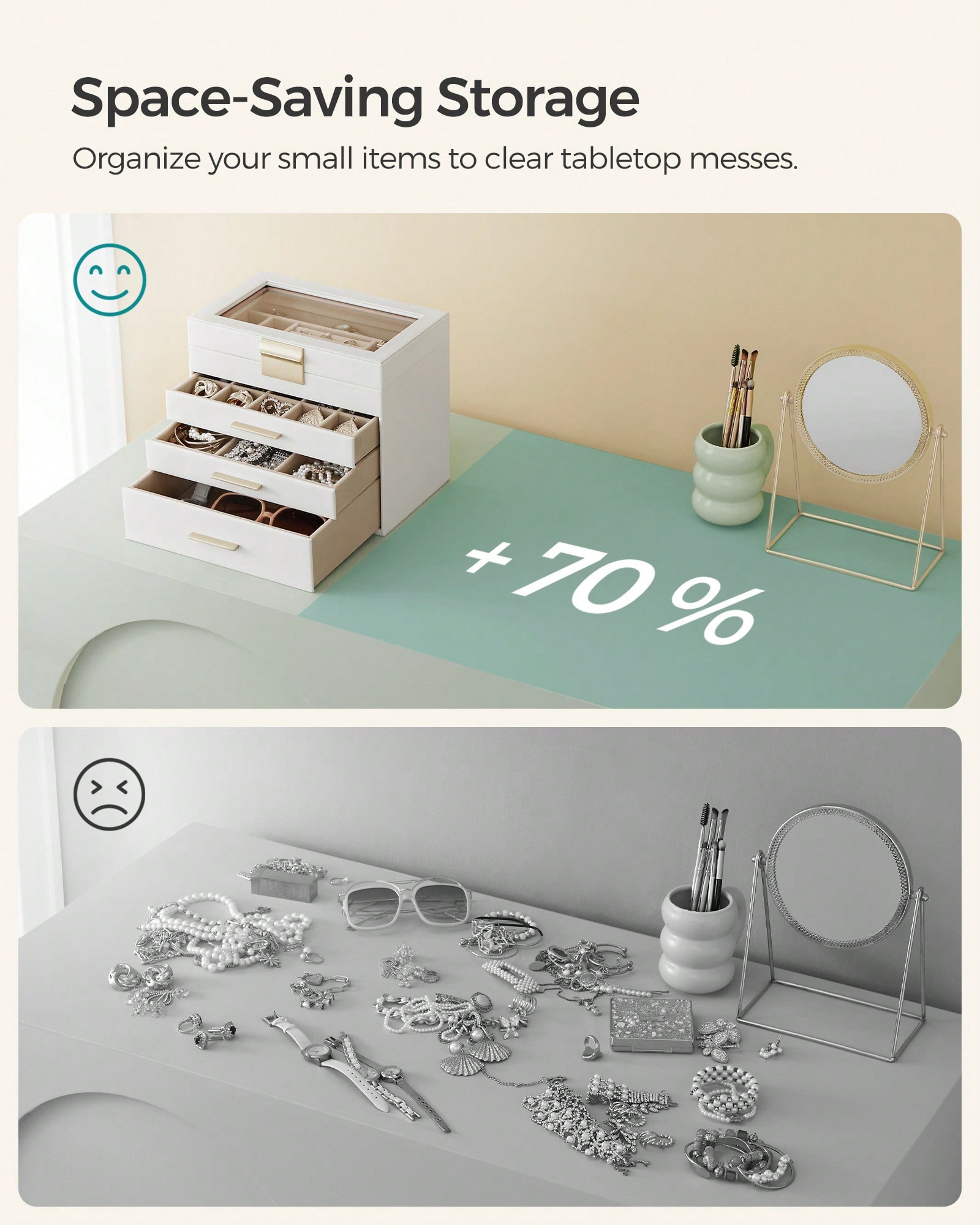 Caixa de Armazenamento de Joia - Drawer Organizer Bamboo avaliação e preço