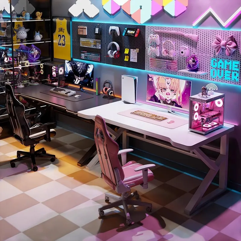 Mesa de Jogos E-sports Dupla,  - Desk Setup Bedroom avaliação e preço